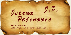 Jelena Pejinović vizit kartica